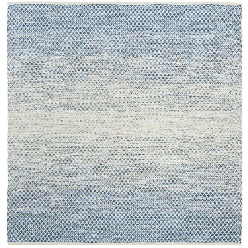 Montauk MTK601 Hand Woven Indoor Area Rug - Blue/Ivory - 6'x6' - Safavieh.