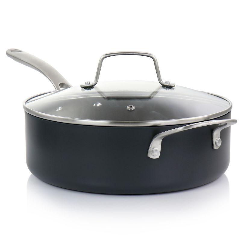 Martha Stewart Martha Stewart Bosworth 10 Piece Hard Anodized Nonstick Aluminum Cookware Set - Black