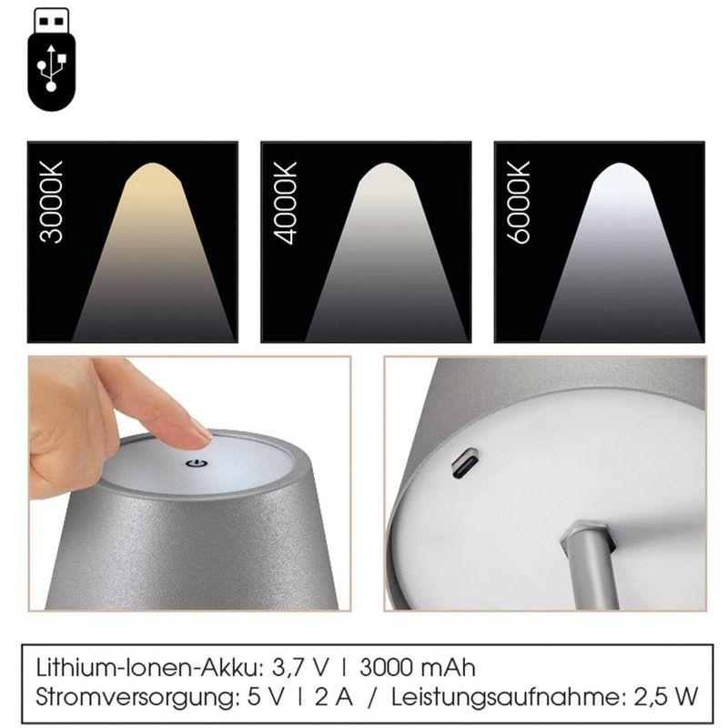 CILIO "Sole" LED Table Lamp, white, 13.75" x 4.25" dia.