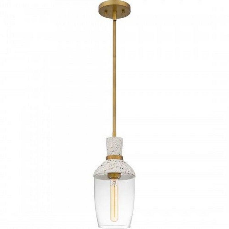 Quoizel Lighting 1 - Light Pendant in  Aged Brass
