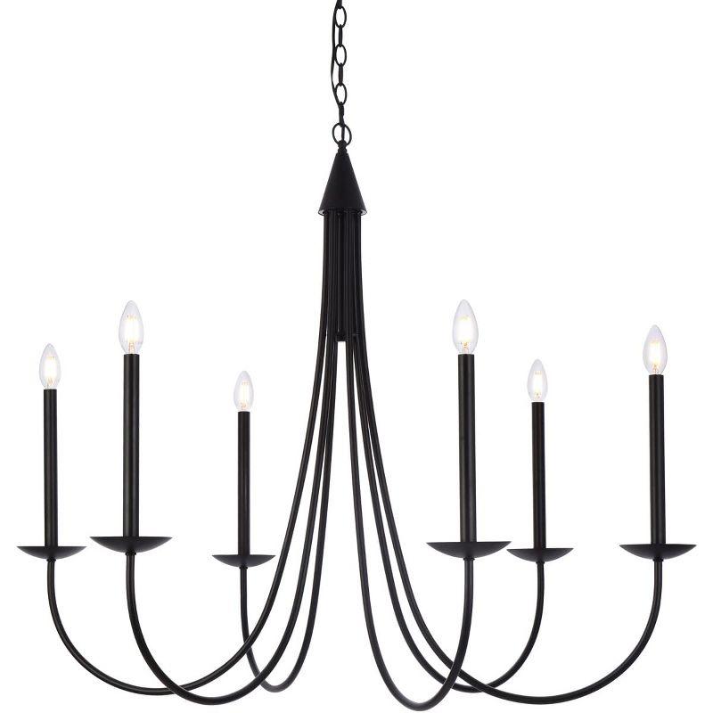Elegant Lighting Cohen 42 inch pendant in black