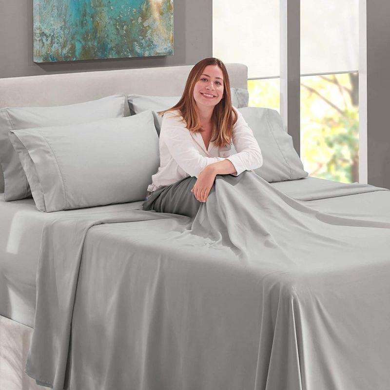 Nestl Extra Deep Pocket 6 Piece Sheet Sets, Microfiber Sheets & Pillowcases