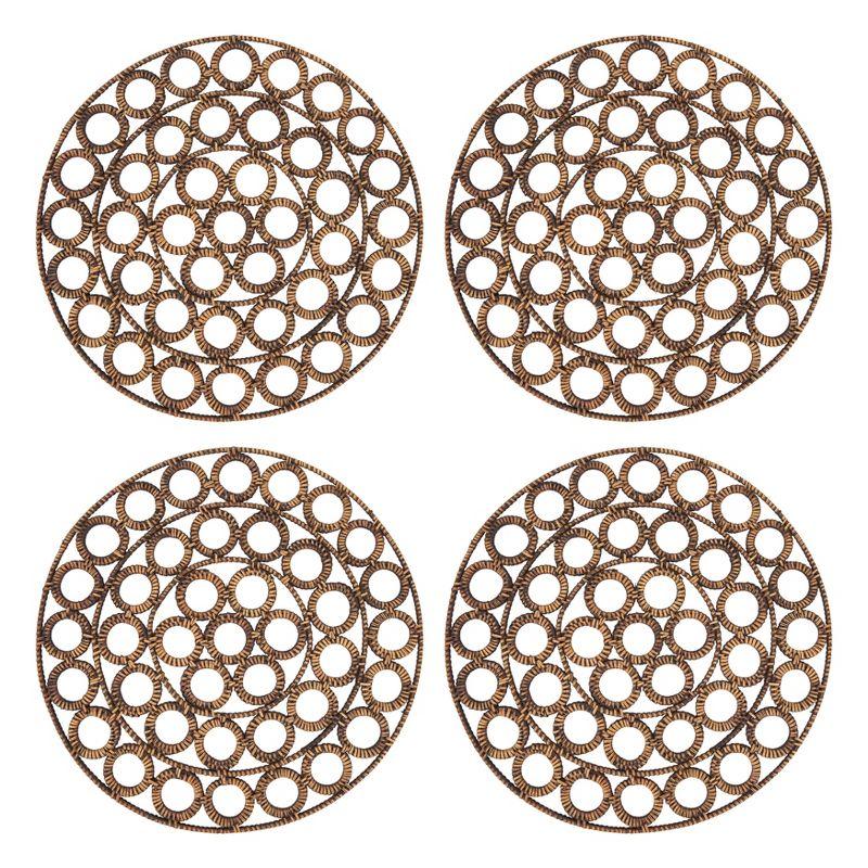 100% Rattan Round Placemat