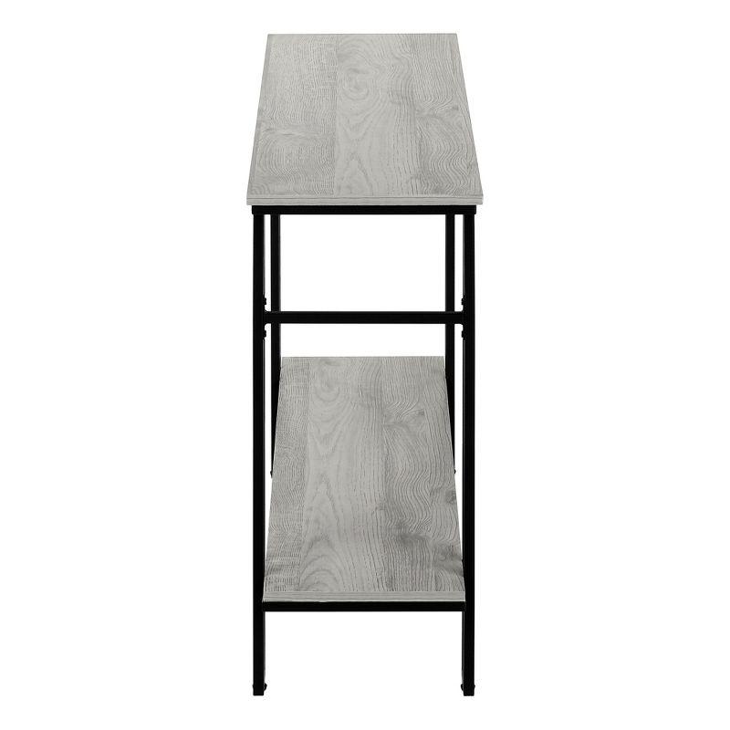 Monarch Specialties ACCENT TABLE - 48"L / GREY / BLACK METAL HALL CONSOLE