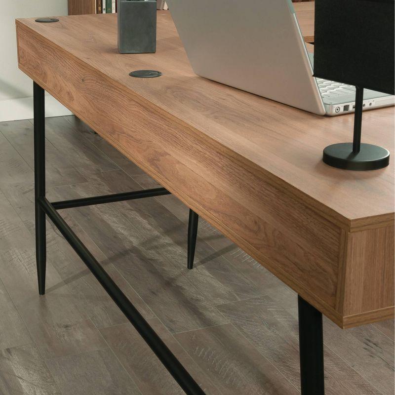 Ambleside LDesk Serene Walnut - Sauder: Home Office, Full Extension Slides, Metal Hardware