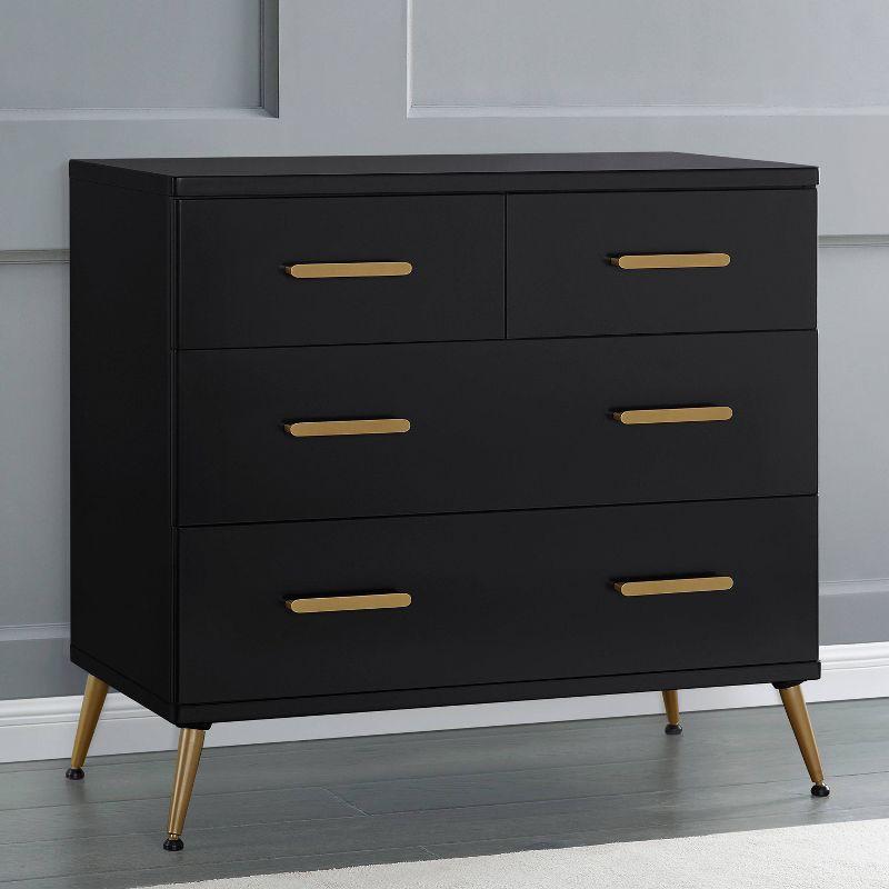 Delta Children Sloane 4 Drawer Dresser with Changing Top and Interlocking Drawers