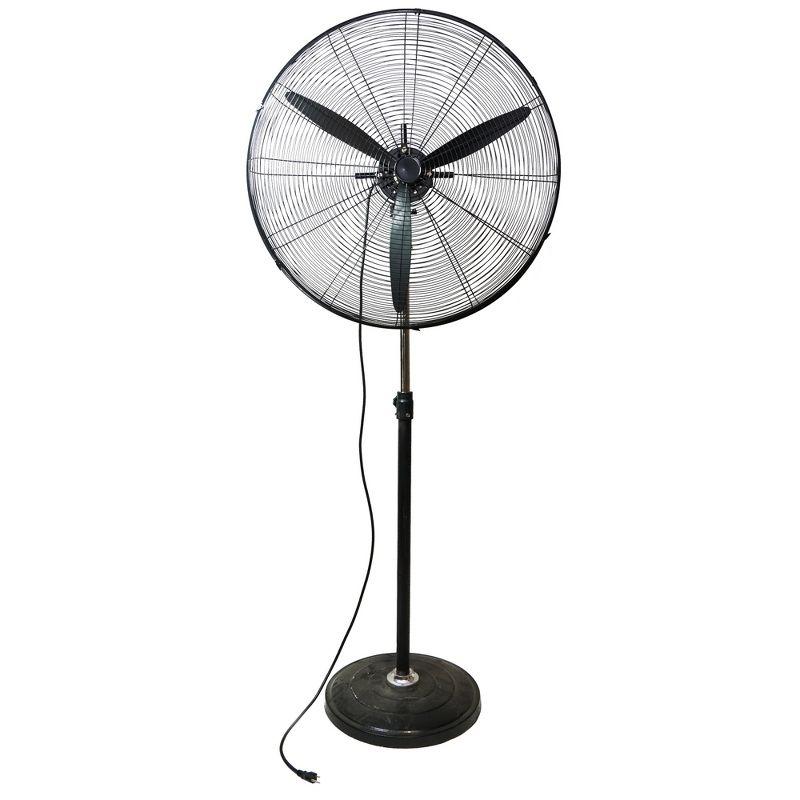 Northlight Seasonal 30" Adjustable Height 3-Speed Oscillating Industrial Pedestal Fan