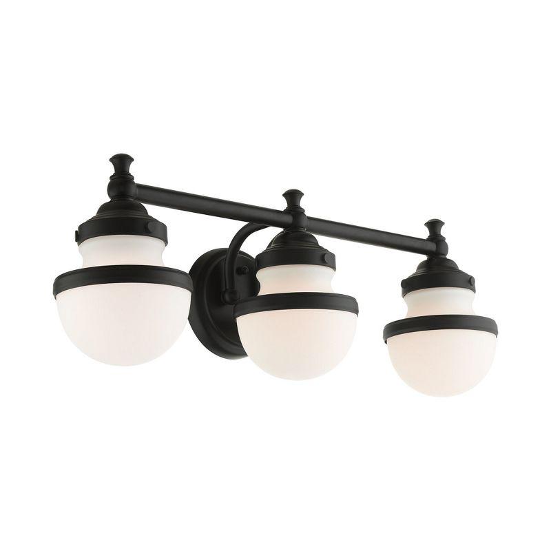 Livex Lighting Oldwick 3 - Light Vanity in  Black