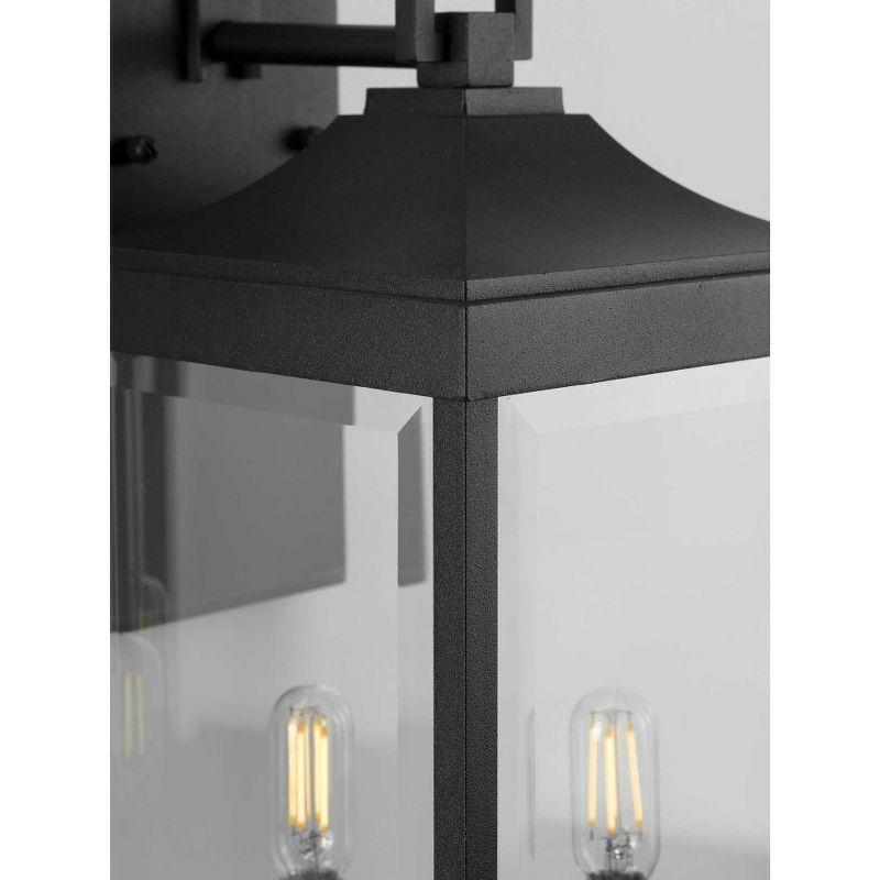 Gibbes Street Black Cast Aluminum Dimmable Lantern Sconce