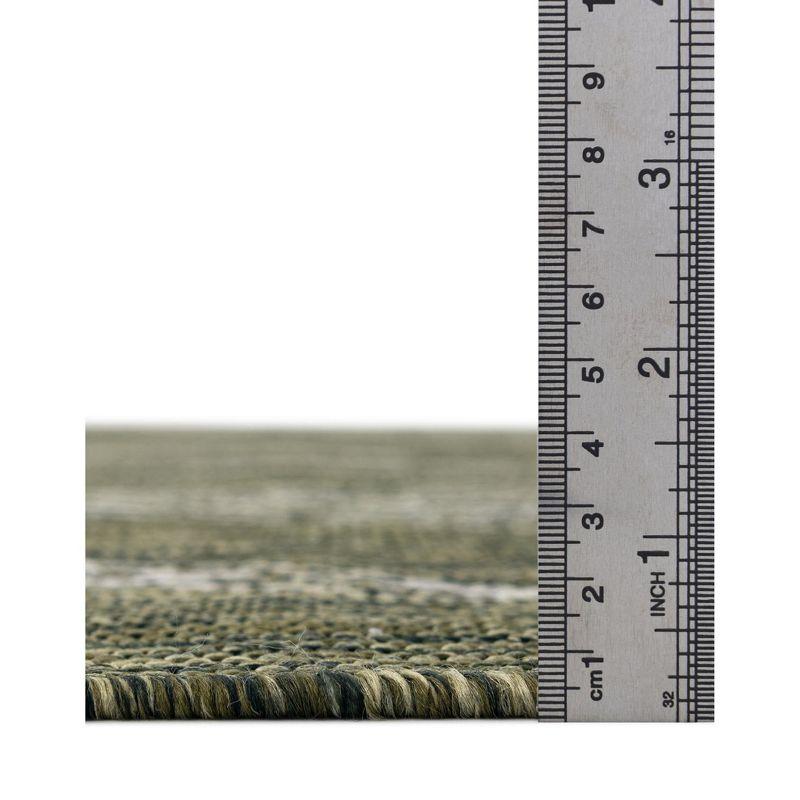 Unique Loom 5' 1 x 8' 0 Rectangle Indoor/Outdoor Botanical Green Area Rug