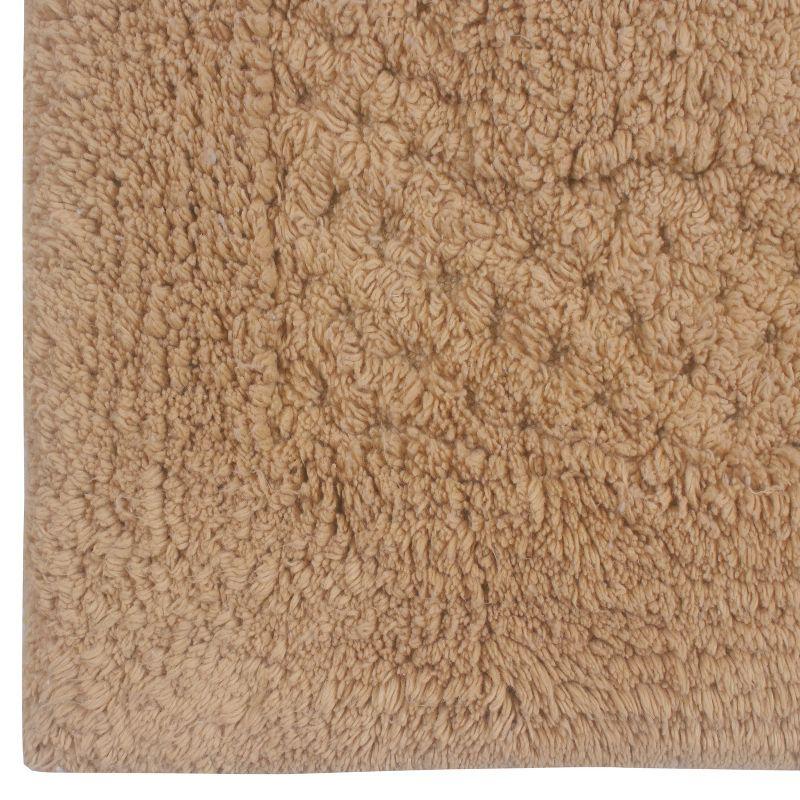 Set of 2 Classy Bathmat Collection Linen Cotton Tufted Bath Rug - Home Weavers