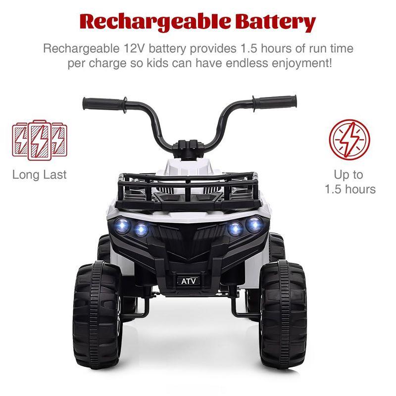 12V Kids Ride On Electric ATV, Ride Car Toy with Bluetooth Audio