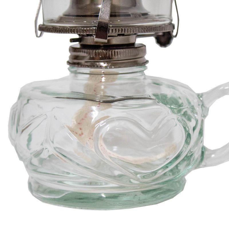 Lehman's Rayo Chamber Oil Lamp, Portable with Finger Hold, Glass Font and Chimney, 12 in Tall
