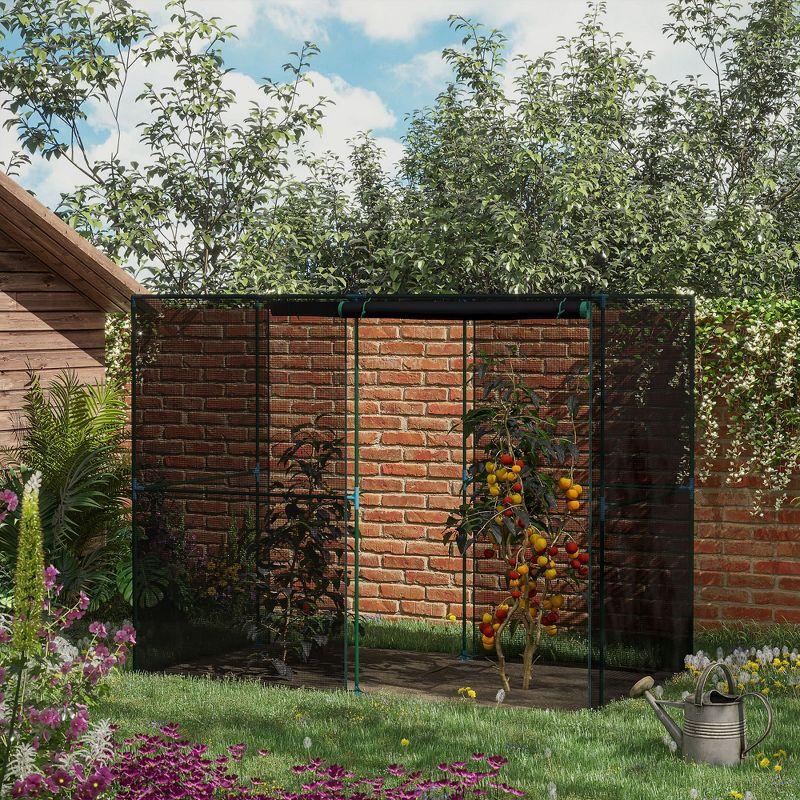 Garden Guardian 46'' Deluxe Steel Frame Plant Protector with Mesh & Zippered Access