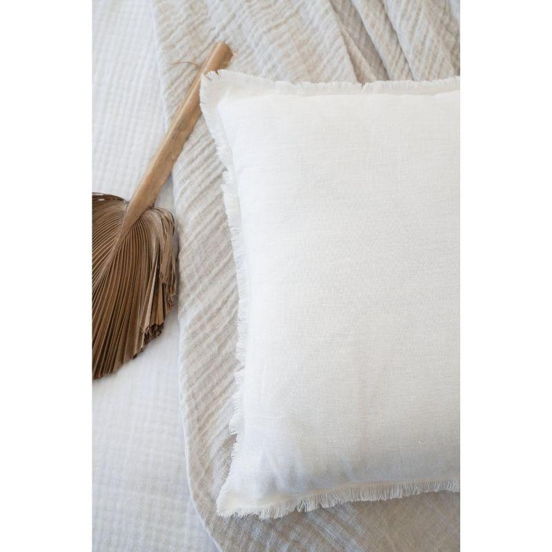 Luxe Fringed Throw Pillow