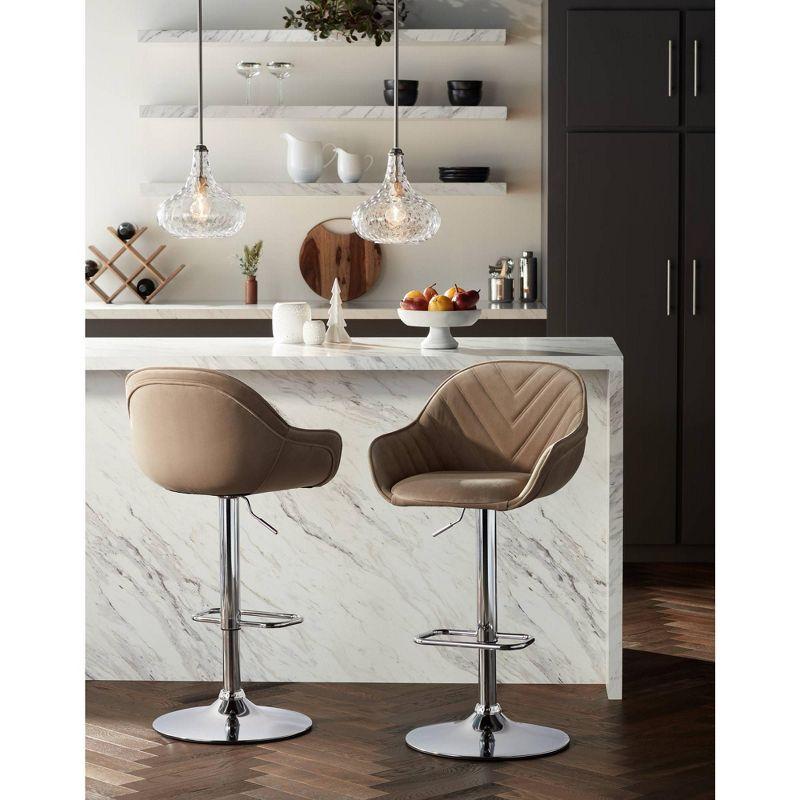 360 Lighting Cora Brushed Nickel Mini Pendant Light 11" Wide Modern Clear Textured Glass Shade for Dining Room House Foyer Kitchen Island Entryway