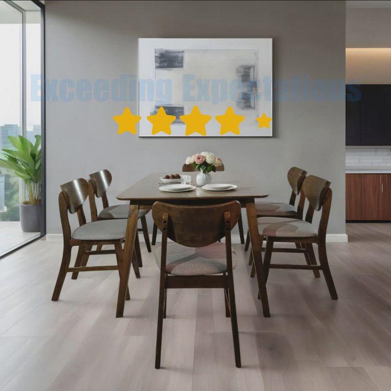 Home Design 5pc Sudbury Dining Set Brown