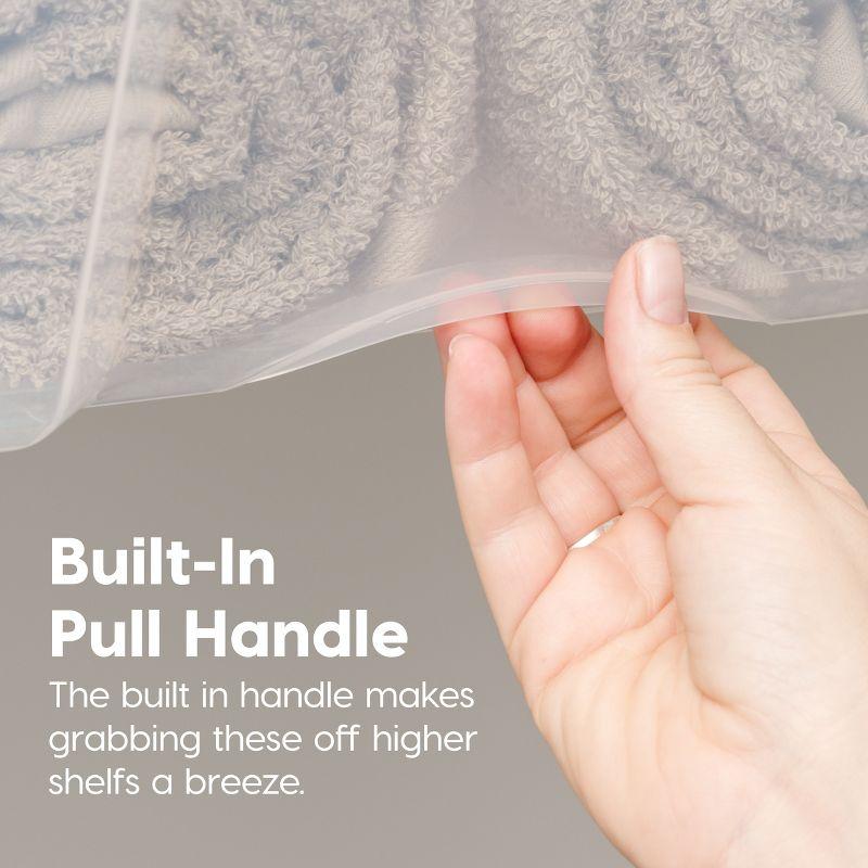 IRIS USA 19 Qt Stackable Plastic Storage Bins with Lids, 6 Pack - BPA-Free, Made in USA - See-Through Organizing Solution, Latches, Durable, Clear