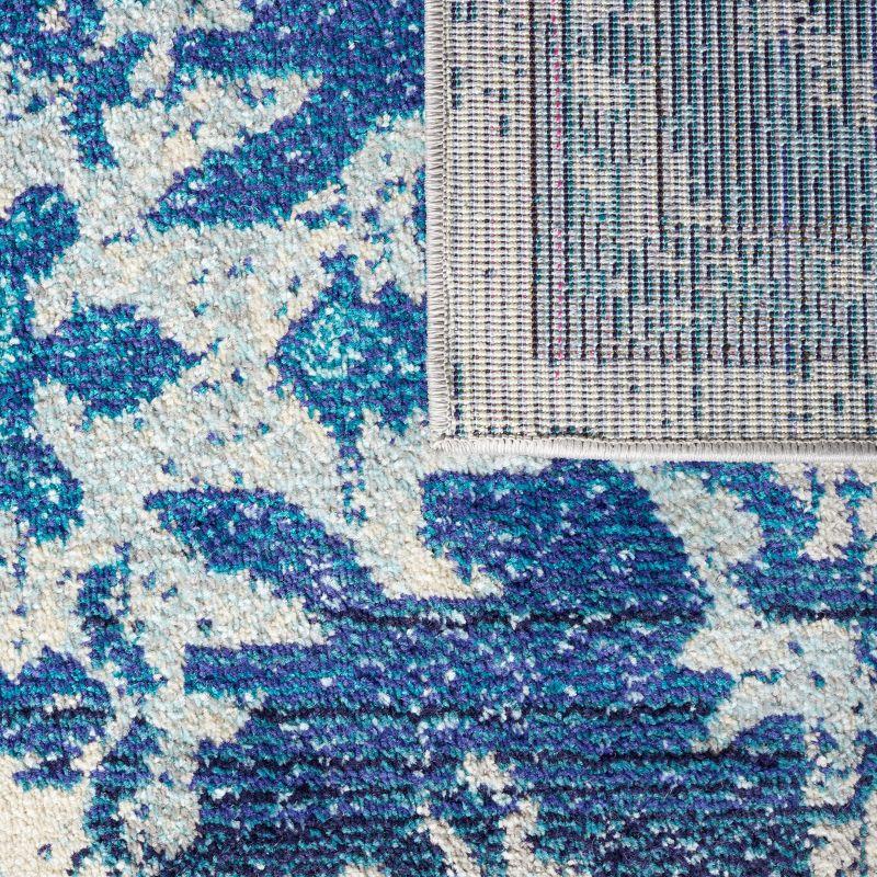Madison MAD484 Power Loomed Indoor Area Rug - Ivory/Blue - 5'3"x7'6" - Safavieh