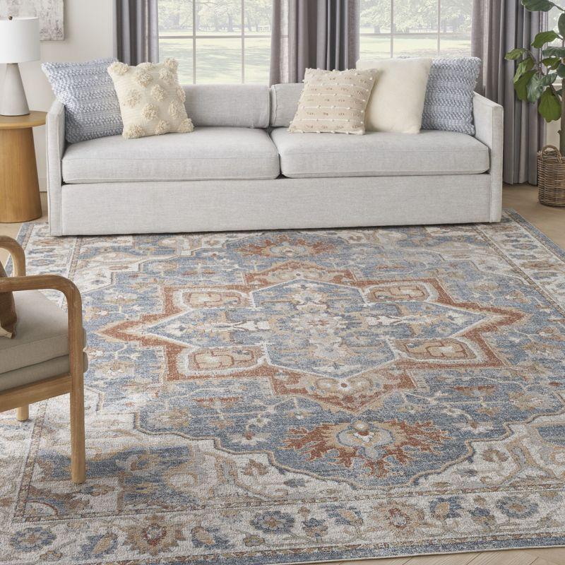 Nourison Washable Astra Vintage Medallion Indoor Flatweave Area Rug