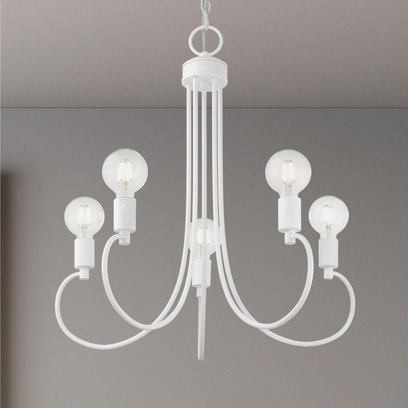 Livex Lighting Bari 5 - Light Chandelier in  White