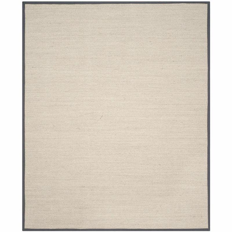 Natural Fiber NF143 Power Loomed Indoor Area Rug - Marble/Dark Grey - 9'x12' - Safavieh