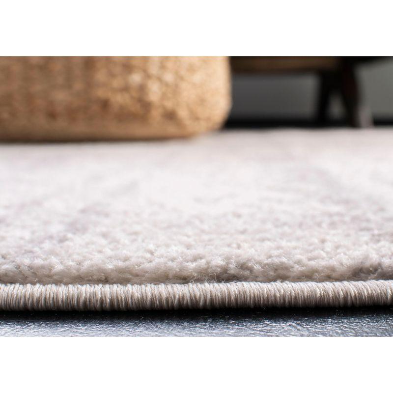Adirondack ADR119 Machine Made Indoor Area Rug - Ivory/Silver - 6'x6' - Safavieh