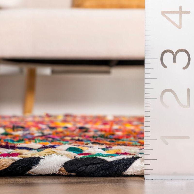Nuloom Tammara Bohemian Hand Braided Indoor Area Rug, Square 6', Multi