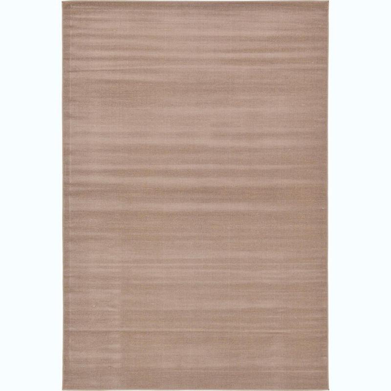 Unique Loom Williamsburg Collection Area Rug - Solid (6' 1" x 9' Rectangle Light Brown)