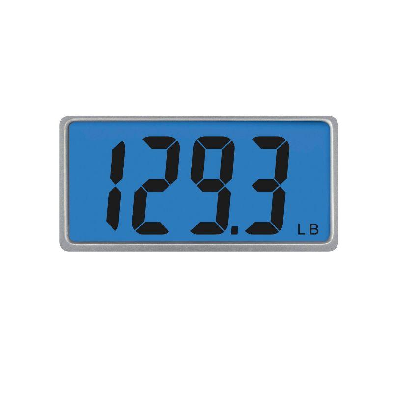 Digital Glass Scale with LCD Display and Backlight Clear - Weight Watchers: Electronic Personal Bathroom Scale, 400 lb Capacity