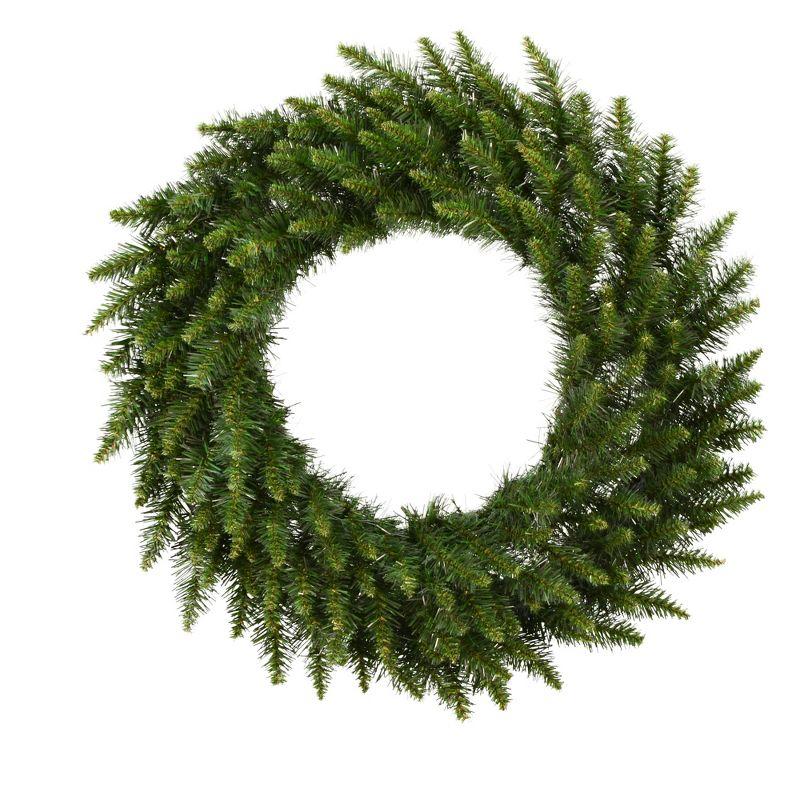 30" Green PVC Camdon Fir Artificial Christmas Wreath