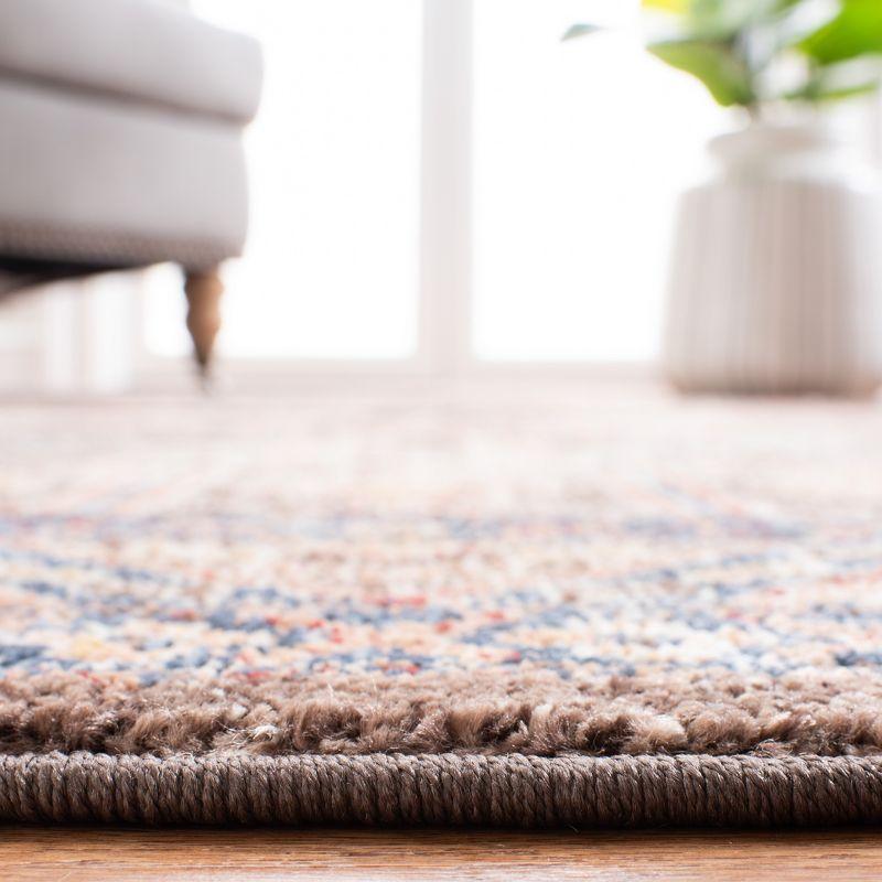 Bijar BIJ653 Power Loomed Indoor Area Rug - Brown/Ivory - 6'7"x9' - Safavieh