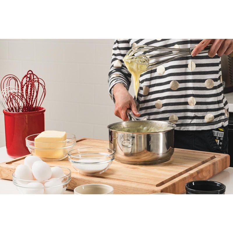 Cuisipro 12 Inch Stainless Steel Balloon Whisk with Hook