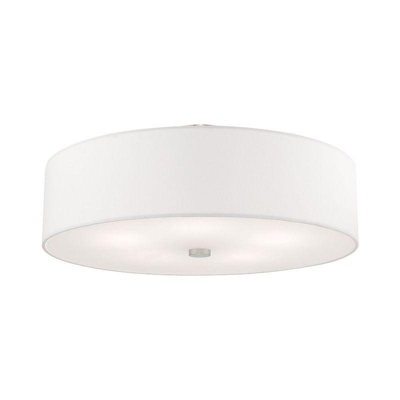 Livex Lighting Meridian 5 - Light Semi-Flush Mount in  Brushed Nickel