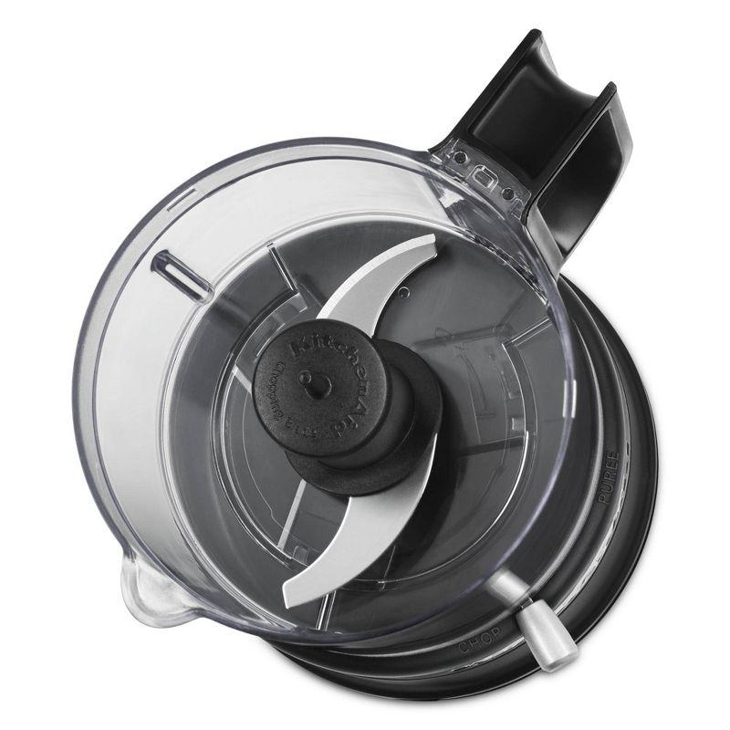 KitchenAid 3.5-Cup Food Chopper - Black Matte: 2 Speeds, Stainless Steel Blades, Dishwasher-Safe Parts, 240 Watts