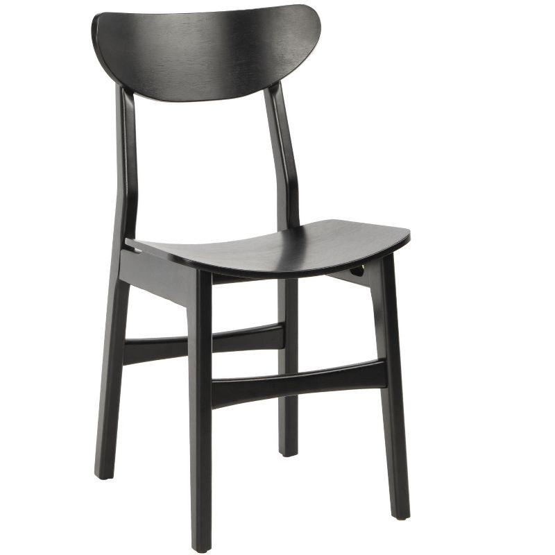 Lucca Retro Dining Chair (Set of 2) - DCH1001 - Black - Safavieh