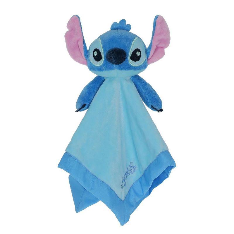 Disney Stitch Snuggle Stuffed Animal 12 Inch Security Blanket Toy