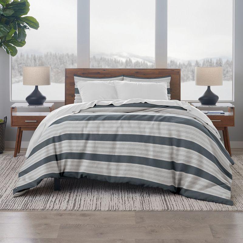 Ella Jayne Home French Linen Cotton Striped Duvet Cover Set