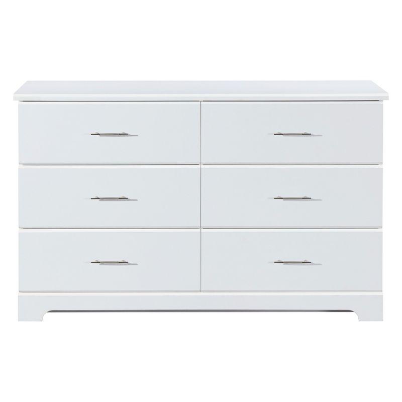 Brookside White 6-Drawer Nursery Double Dresser - GREENGUARD Certified