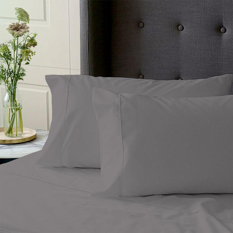 Color Sense 100% Cotton Cool & Crisp Percale Weave Pillowcases