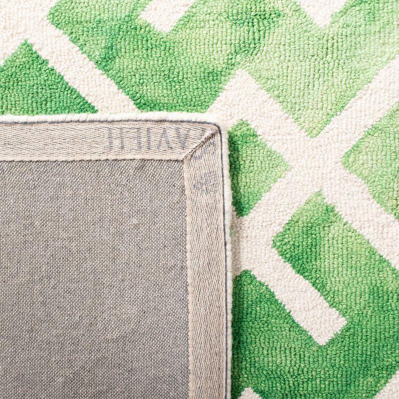 Dip Dye DDY677 Hand Tufted Indoor Accent Rug - Green/Ivory - 3'x5' - Safavieh