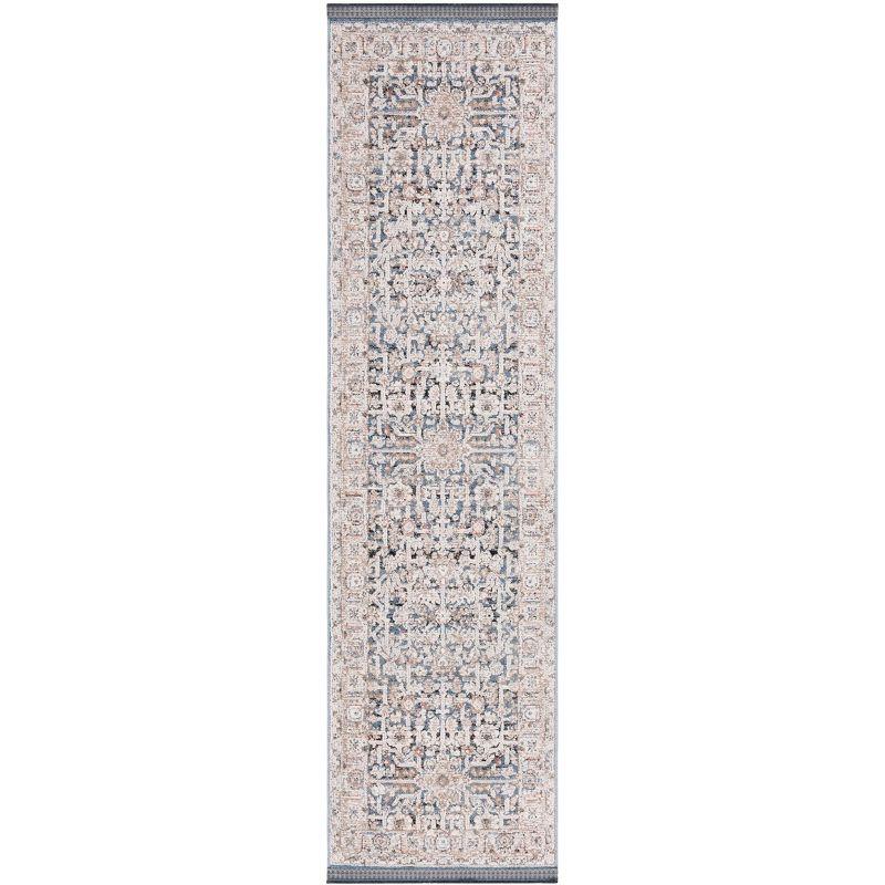Vivaldi VIV546 Power Loomed Runner Rug - Blue/Ivory - 2'2"x8' - Safavieh.