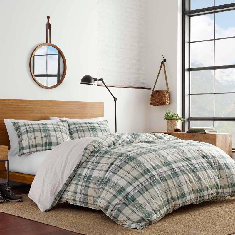 Eddie Bauer - Timbers Reversible Comforter & Sham Set Green