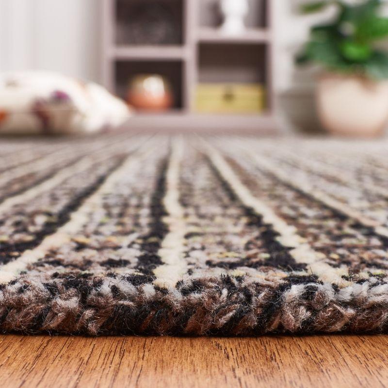 Abstract ABT491 Hand Tufted Area Rug - Brown/Black - 8'x10' - Safavieh.
