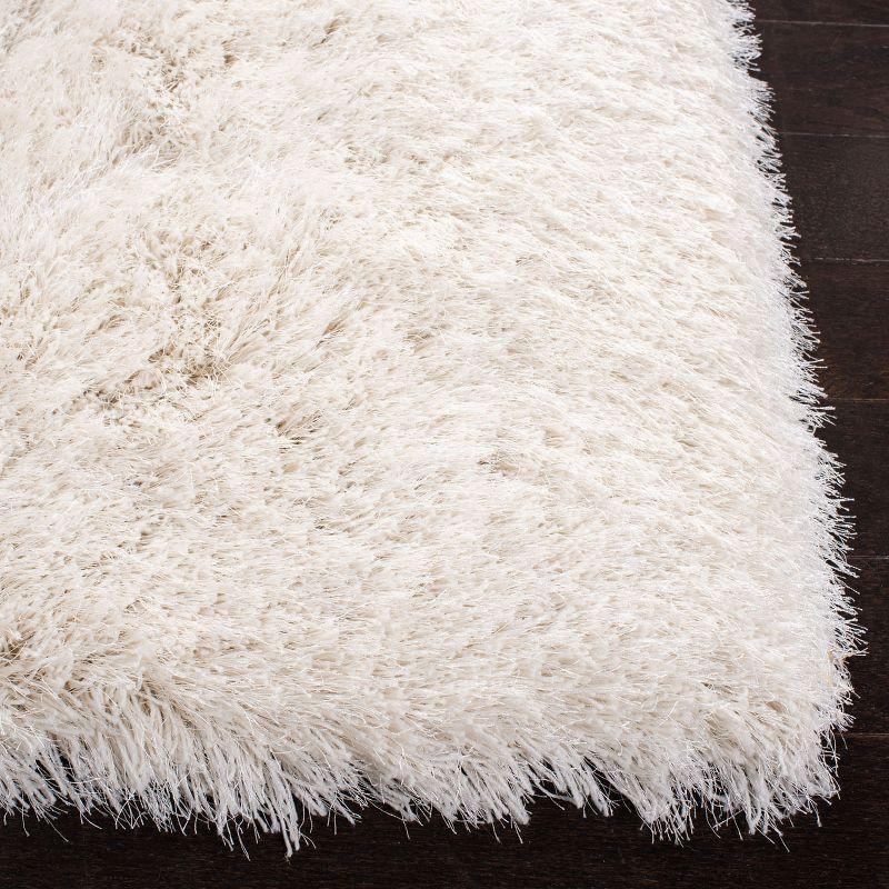 Venice Shag SG256 Hand Tufted Indoor Area Rug - Pearl - 5'x8' - Safavieh
