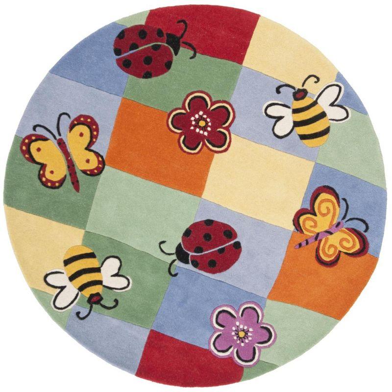 Safavieh Kids SFK753 Hand Tufted Indoor Area Rug - Multi - 6' Round - Safavieh