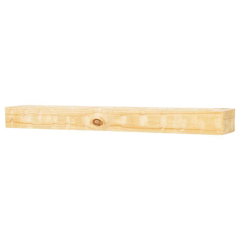 Mantel Directs Country Living Wood Fireplace Mantel Shelf - Bodie Rustic Hand Distressed Pine With Worn, Reclaimed Log Look; For Fireplaces, Hearths & Décor