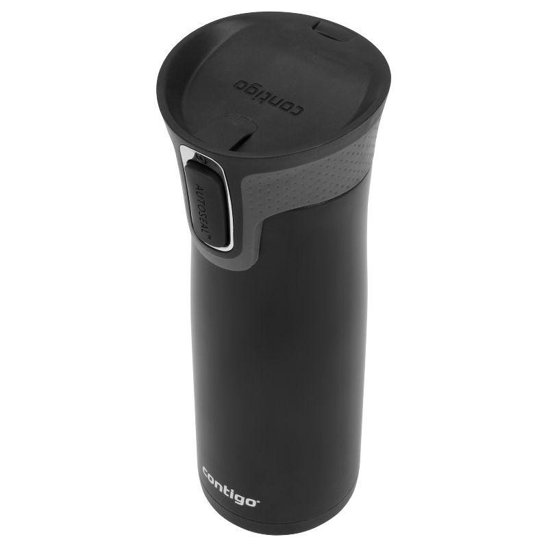 Contigo West Loop 20oz Stainless Steel Travel Mug Black: Autoseal, Vacuum-Insulated, Spillproof Coffee Cup