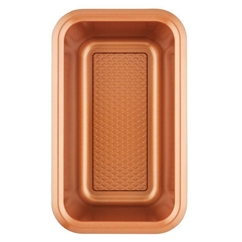 Ayesha Curry 5pc Bakeware Set Copper: Nonstick Steel Baking Pan Set, Hand Wash, Oven-Safe to 450°F, Dishwasher-Safe