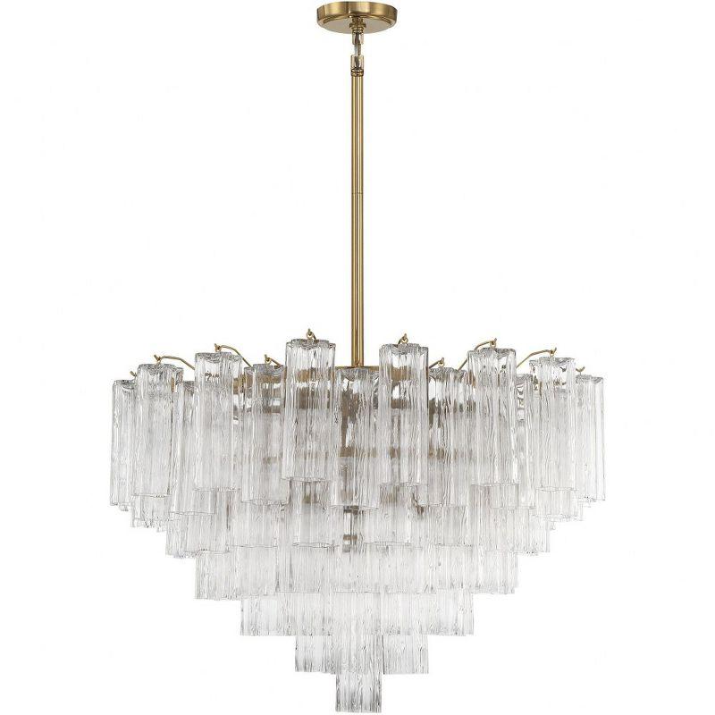 Crystorama Lighting Addis 16 - Light Chandelier in  Aged Brass